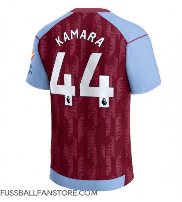 Aston Villa Boubacar Kamara #44 Replik Heimtrikot 2023-24 Kurzarm